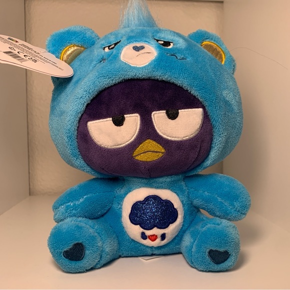 NWT Badtz-Maru Grumpy Care Bears 9 inch Plush Doll Blue Stuffed Animal Sanrio - Picture 12 of 13